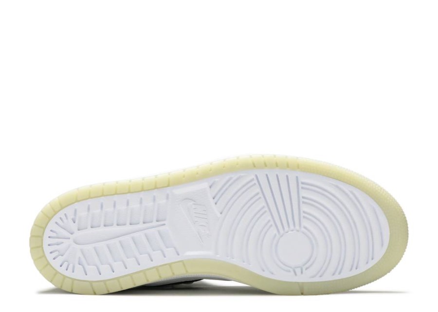 Wmns Air Jordan 1 Visoko Zumiranje Udobno Svjetlo Kost Morsko Staklo