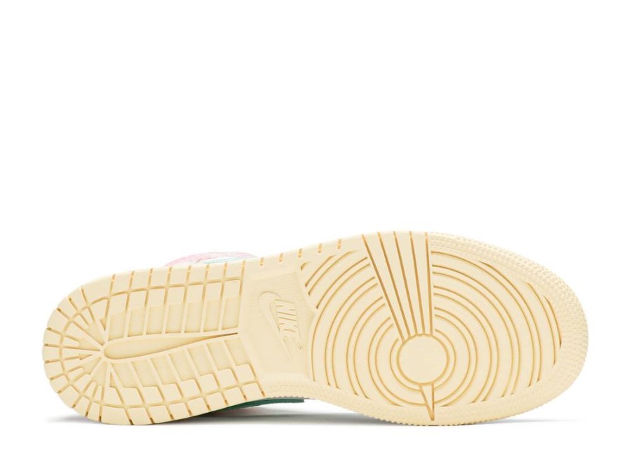 Air Jordan 1 Mid Se Gs Paint Drip White