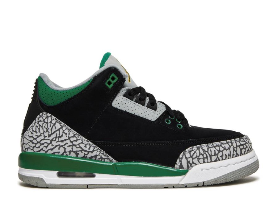 Air Jordan 3 Retro Gs' Bor Zelena