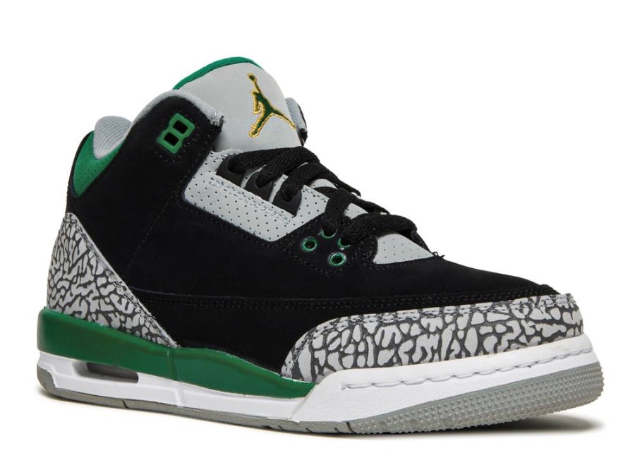 Air Jordan 3 Retro Gs' Bor Zelena