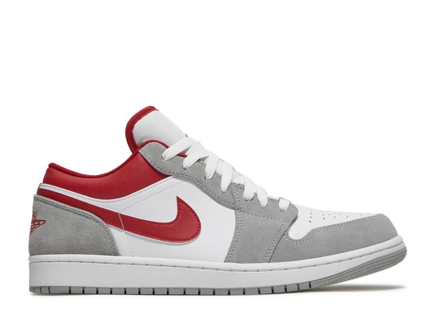 Air Jordan 1 Low Se' Light Smoke Grey Gym Red