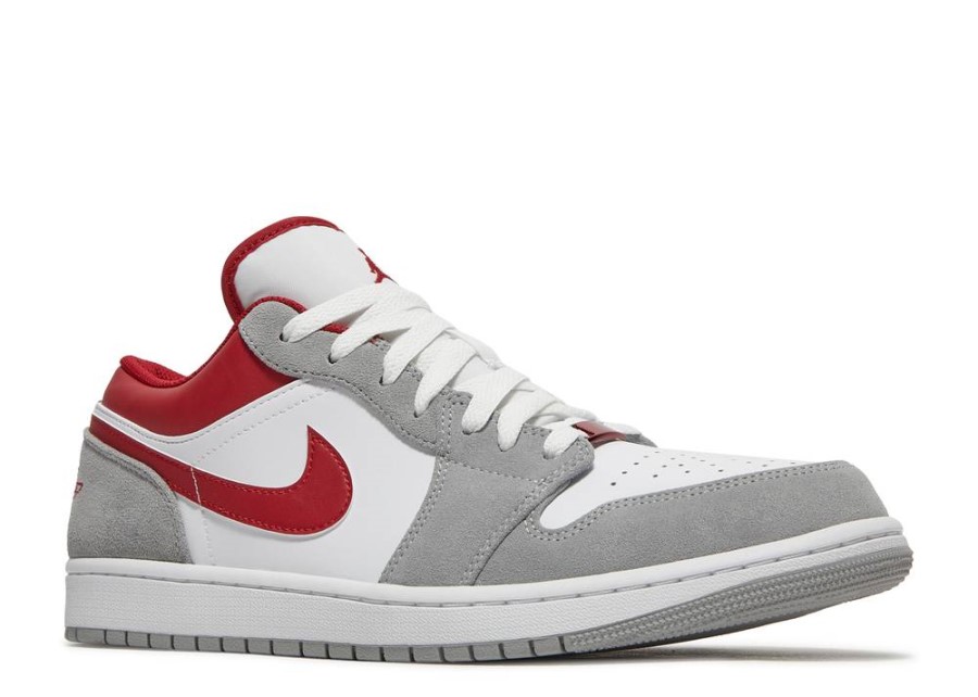 Air Jordan 1 Low Se' Light Smoke Grey Gym Red