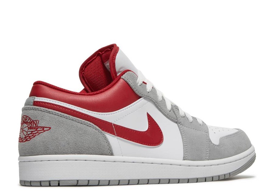 Air Jordan 1 Low Se' Light Smoke Grey Gym Red