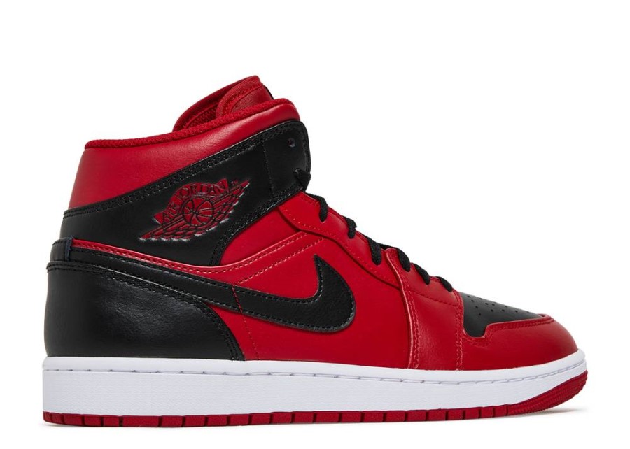 Air Jordan 1 Mid Reverse Bred Gym Red