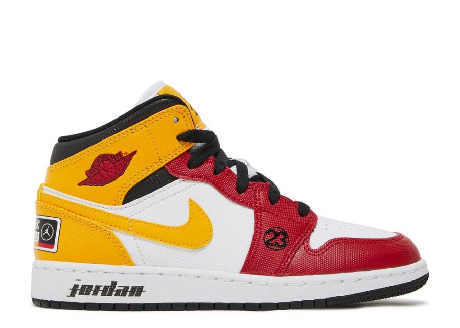 Air Jordan 1 Mid Se Gs Motorsport Bijela