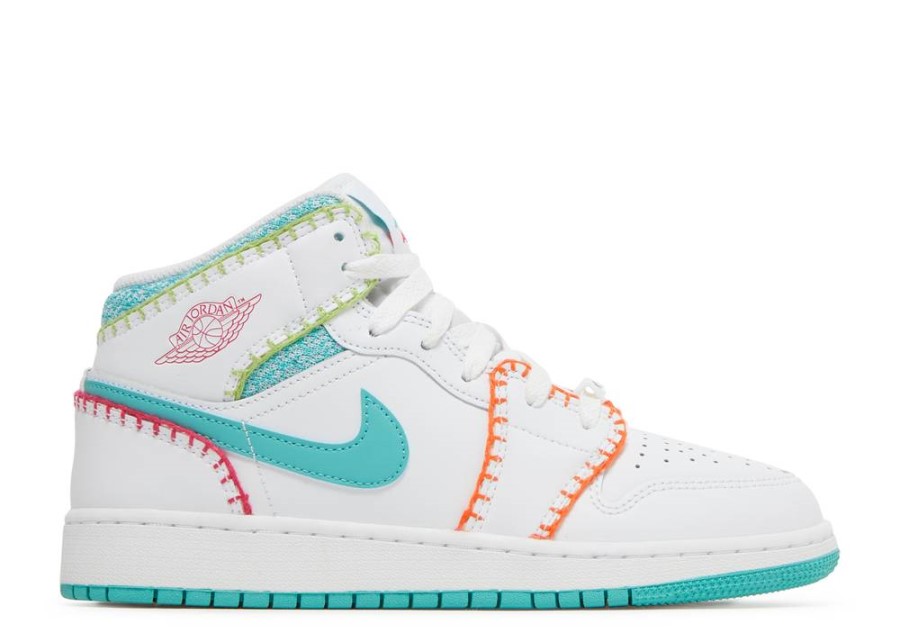 Air Jordan 1 Mid Se Gs Style Multi Knit