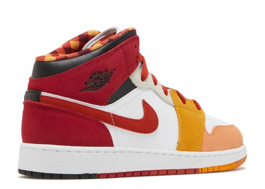 Air Jordan 1 Mid Se Gs Picnic Black