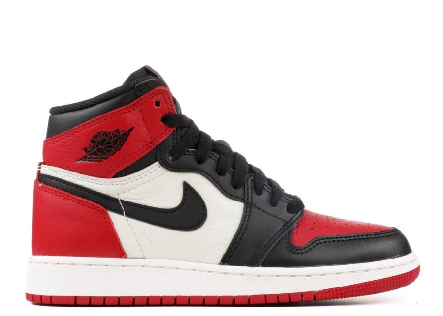 Air Jordan 1 Retro High Og Bg Bred Toe Gym Red