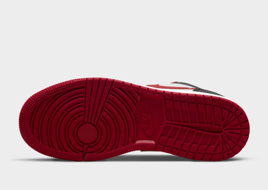 Air Jordan 1 Mid ''bulls'' Junior's White