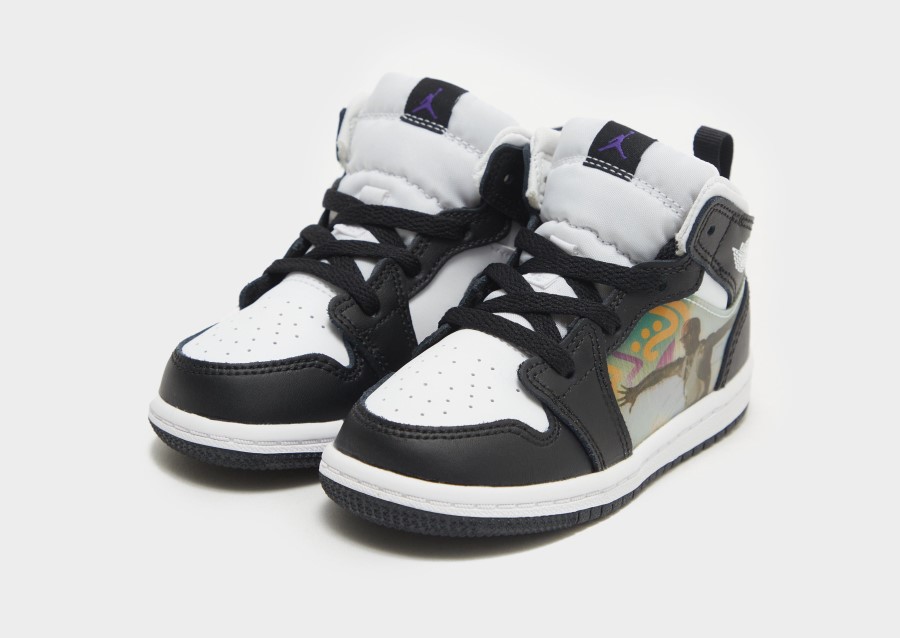 Black Air Jordan 1 Mid Infant
