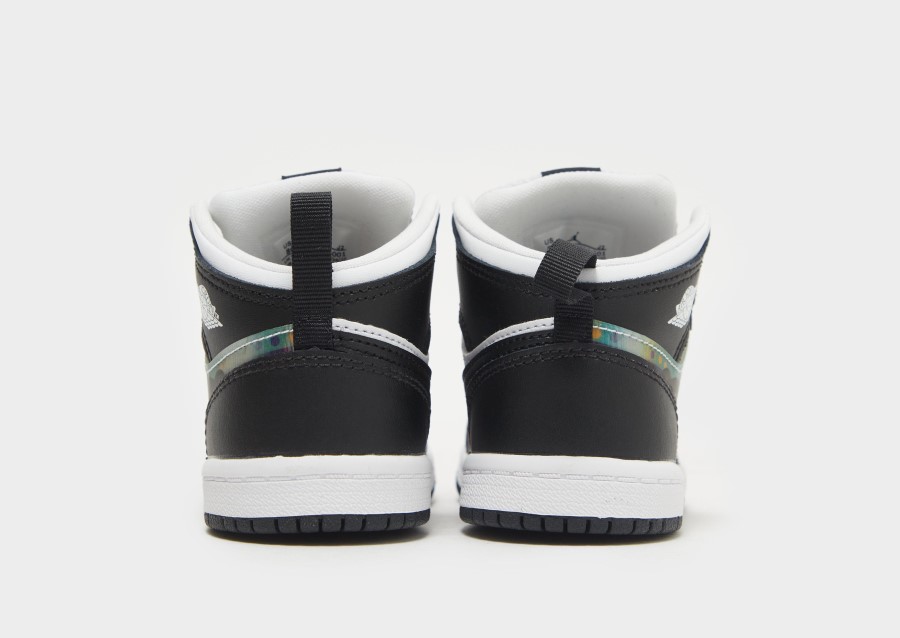 Black Air Jordan 1 Mid Infant