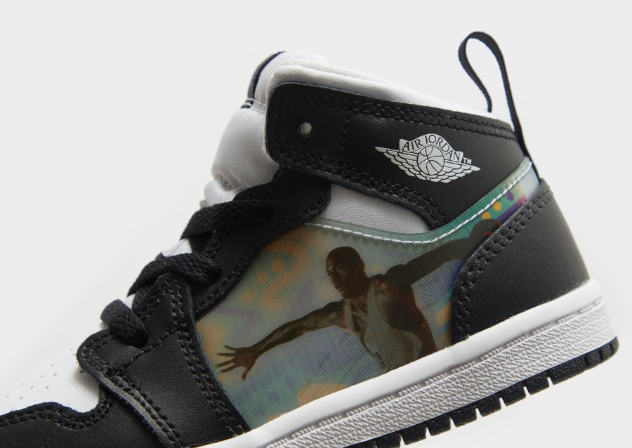 Black Air Jordan 1 Mid Infant