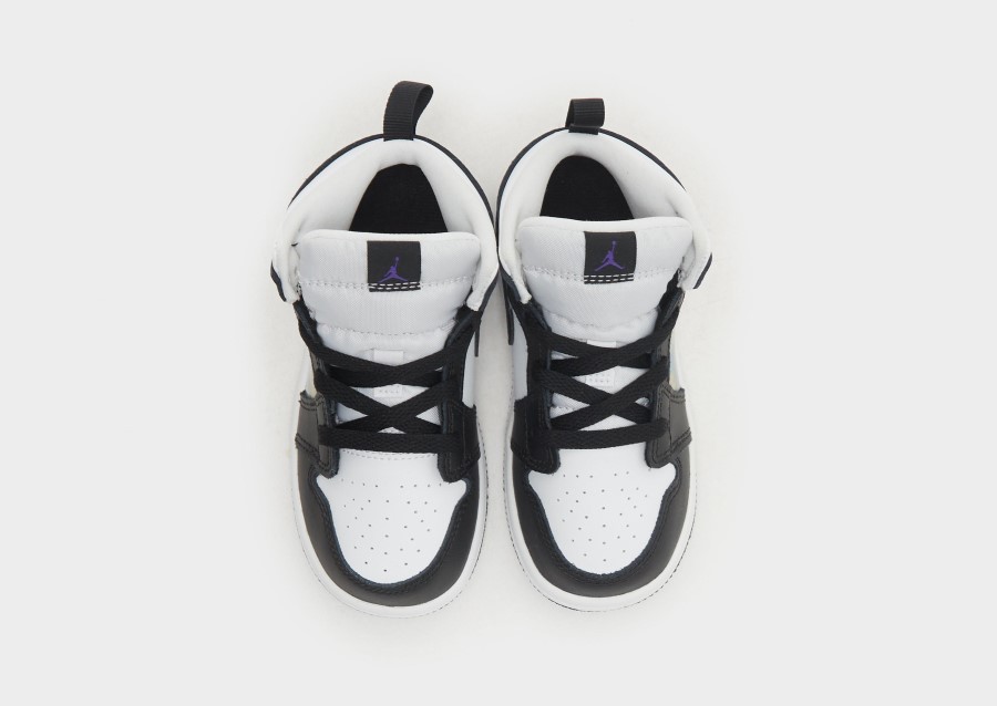 Black Air Jordan 1 Mid Infant