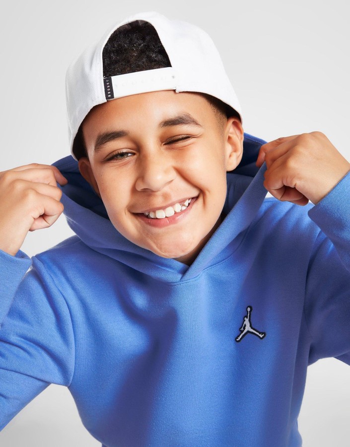 Plava Jordan Esencijalna Majica S Kapuljačom Junior