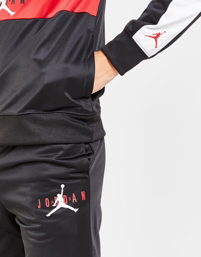 Jordan 1/2 Zip Triko Trenirka Junior Crna