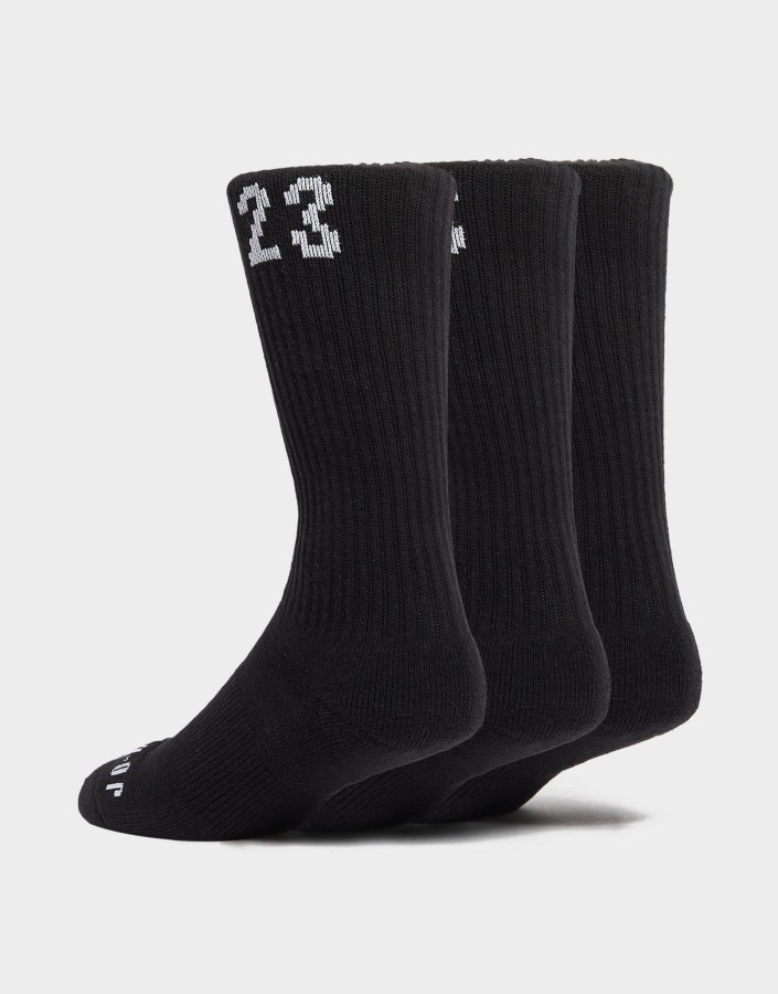 Jordan 3-pack Crew Socks Crne