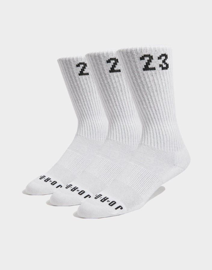 Jordan 3-pack Crew Socks White