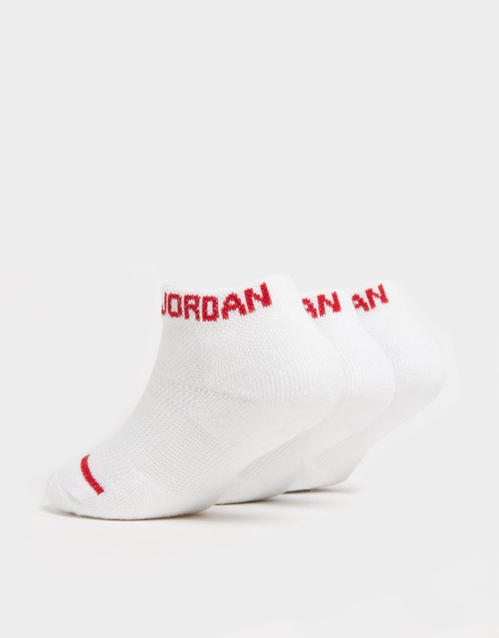 Jordan 3 Paketa No Show Socks Junior White