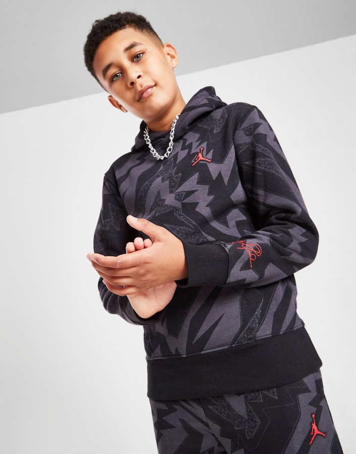 Jordan All Over Essential Hoodie Junior Black