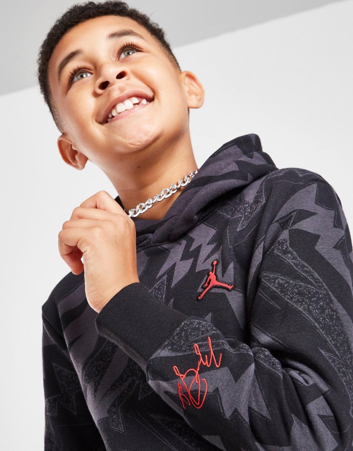 Jordan All Over Essential Hoodie Junior Black