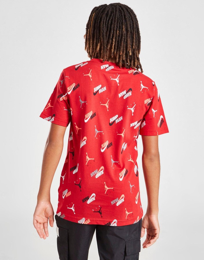 Jordan All Over Print Jumpman Majica Junior Crvena