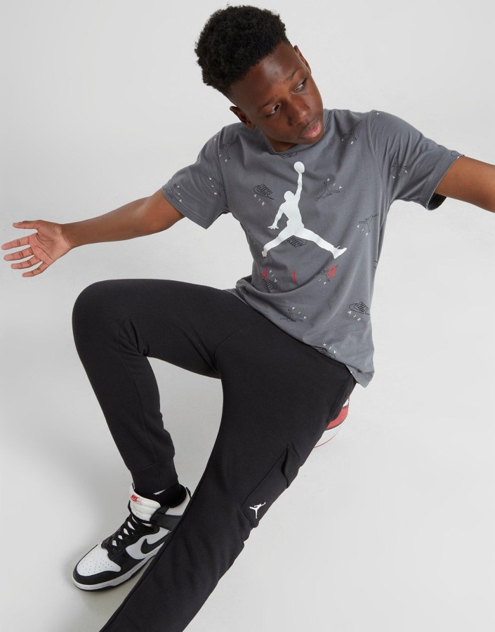 Jordan Sveobuhvatna Majica S Printom Junior Siva