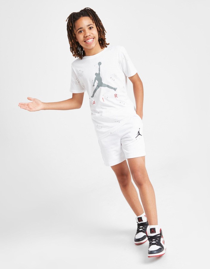 Jordan All Over Print T-shirt Junior Bijela