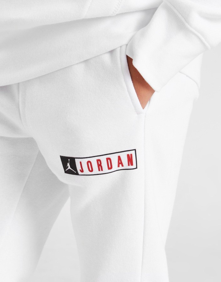 Jordan Box Repeat Joggers Junior White