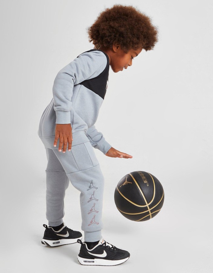 Jordan Color Block Repeat Crew Trenirka Dječja Siva