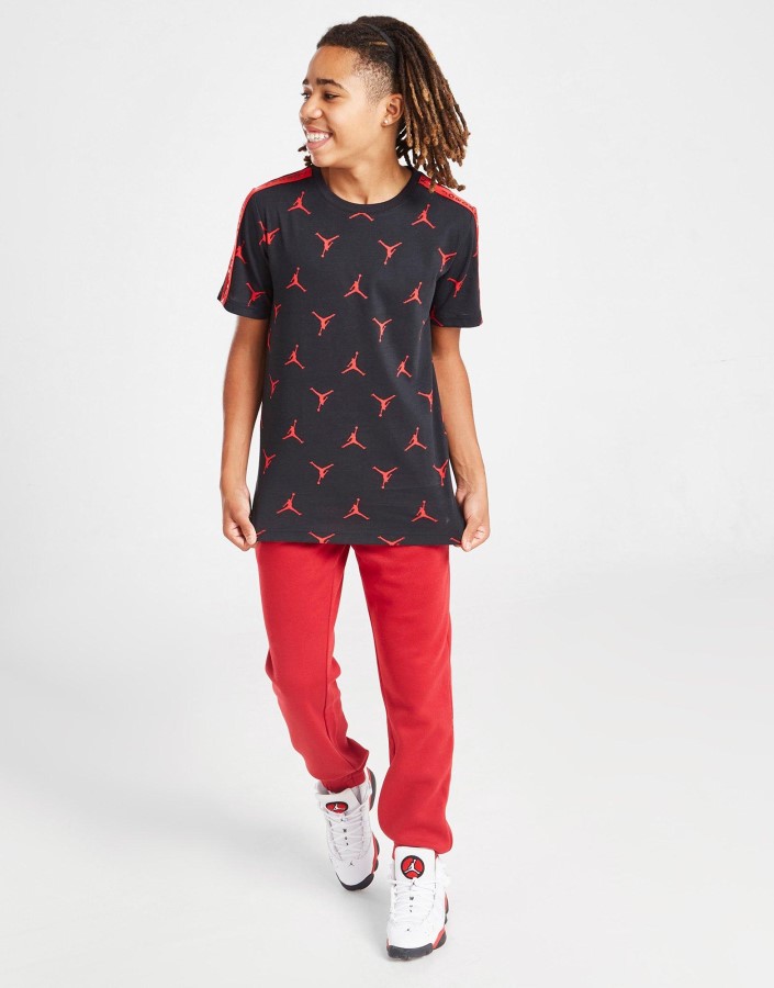 Jordan Cross Court All Over Print T-shirt Junior Black