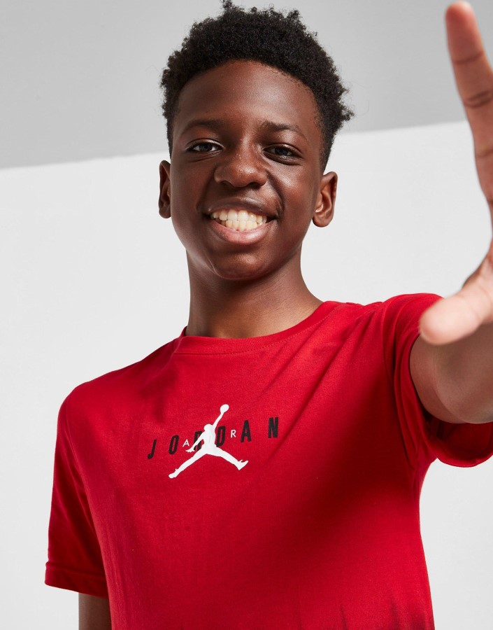 Jordan Dip Dye Majica Kratkih Rukava Junior Crvena