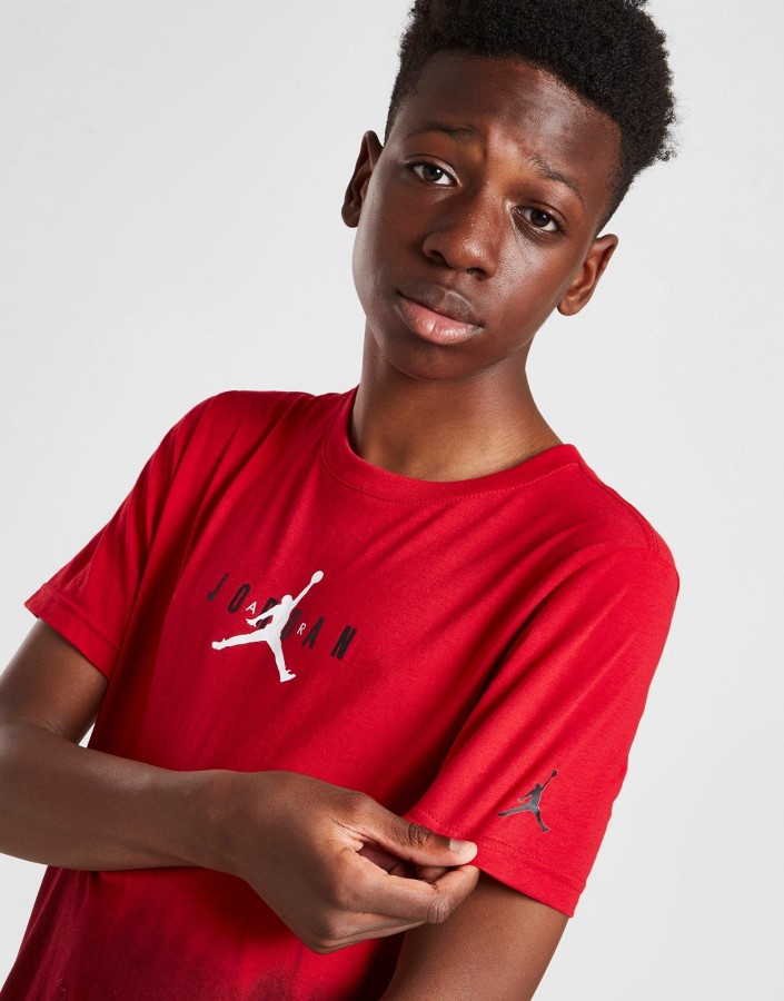 Jordan Dip Dye Majica Kratkih Rukava Junior Crvena