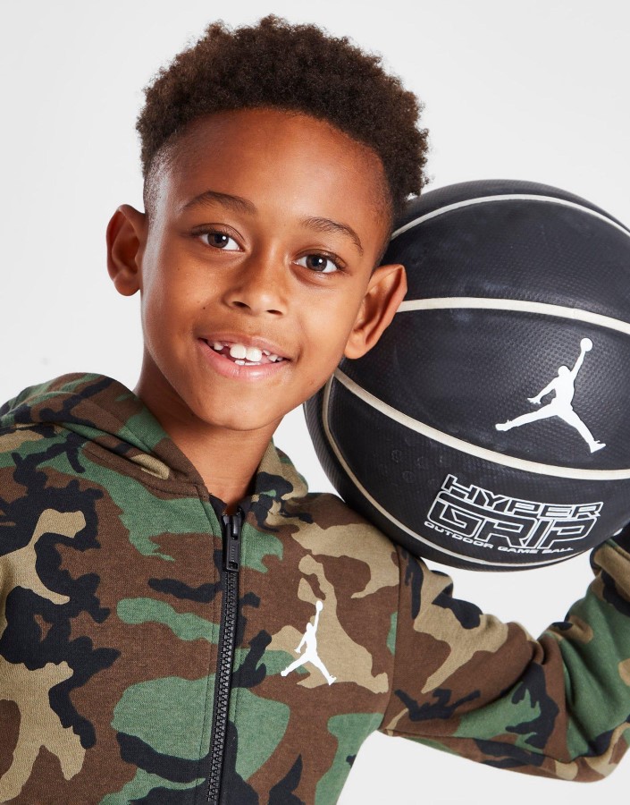 Jordan Essential Trenirka S Kapuljačom Na Patentni Zatvarač, Dječja Zelena