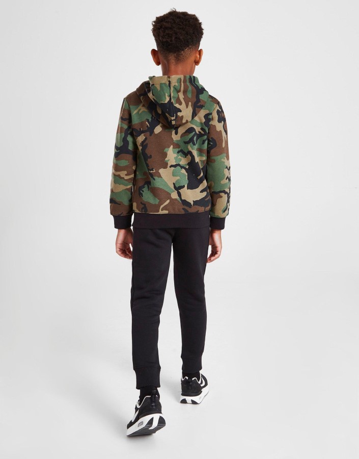 Jordan Essential Trenirka S Kapuljačom Na Patentni Zatvarač, Dječja Zelena