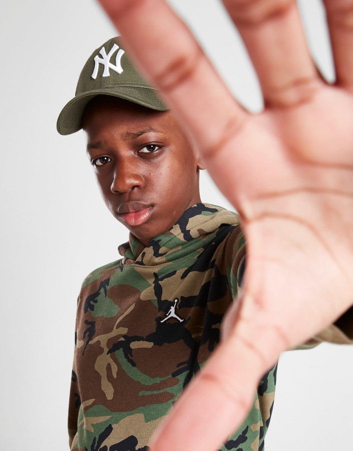 Jordan Esencijalna Majica S Kapuljačom Junior Zelena