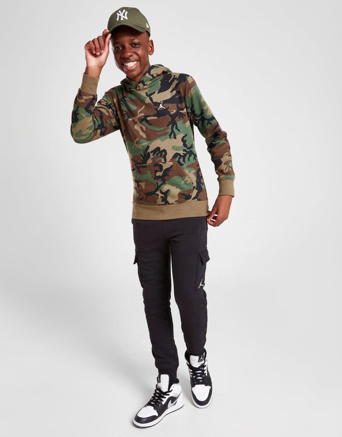 Jordan Esencijalna Majica S Kapuljačom Junior Zelena