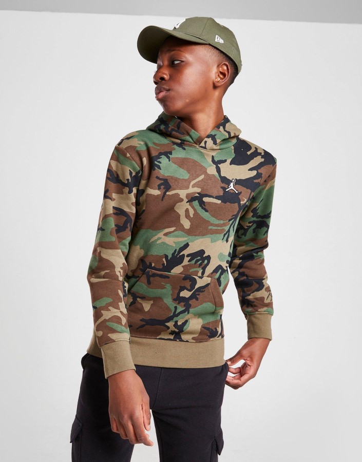 Jordan Esencijalna Majica S Kapuljačom Junior Zelena