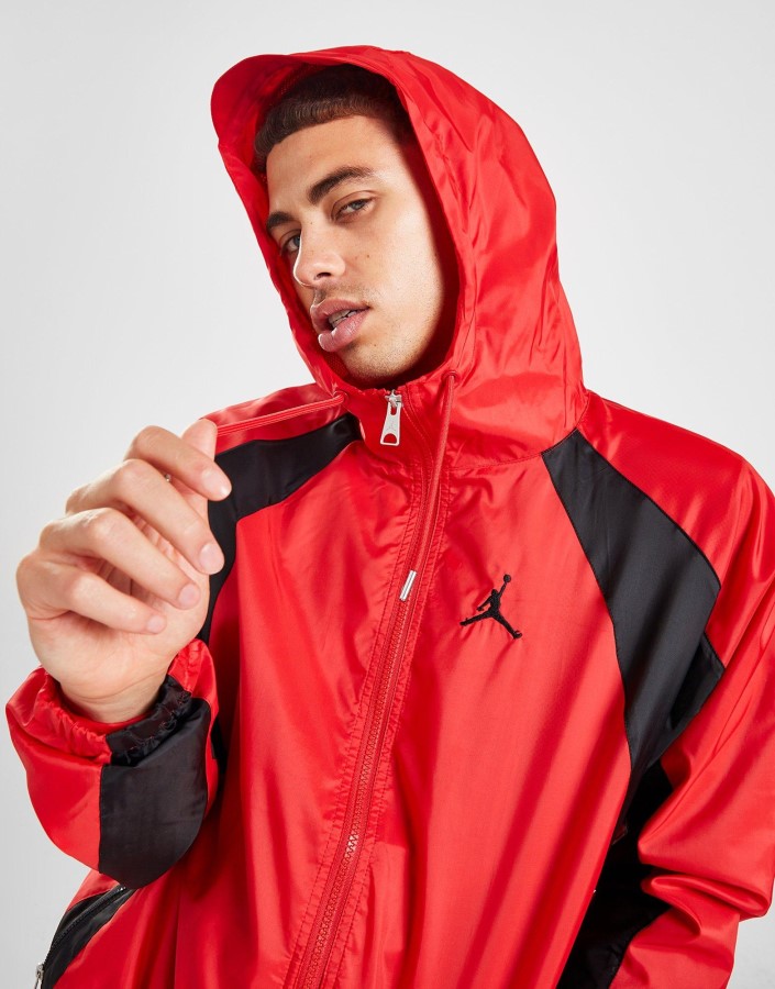 Jordan Esencijalna Tkana Jakna Crvena