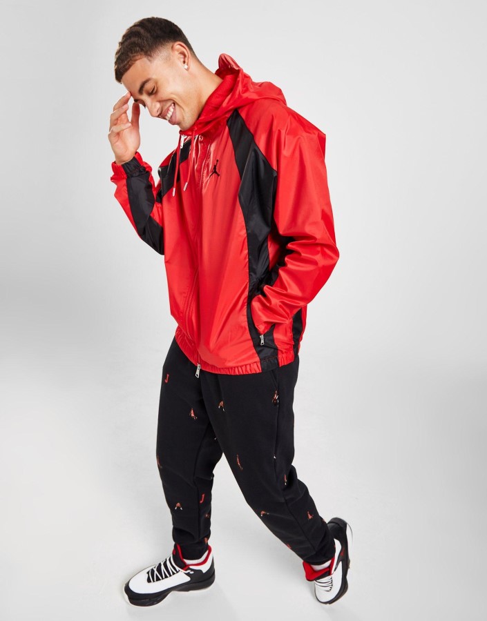 Jordan Esencijalna Tkana Jakna Crvena