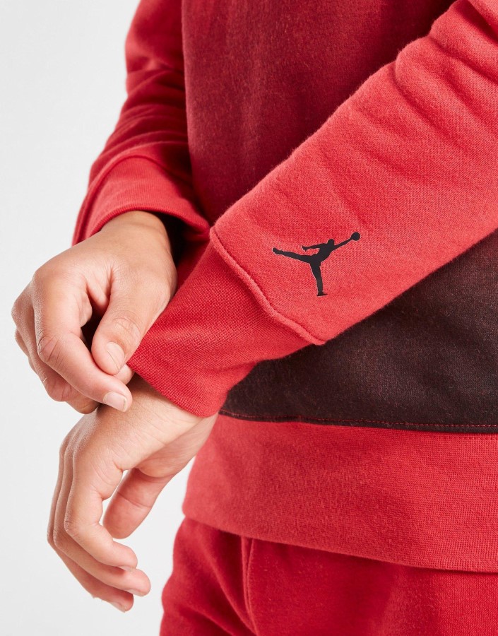 Jordan Fade Majica Preko Glave Junior Crvena