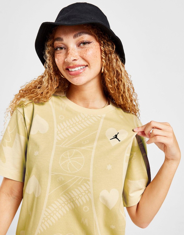 Jordan Let Kutijasta Majica Smeđa