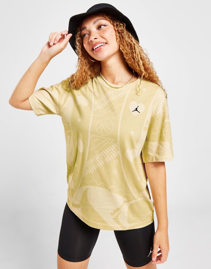 Jordan Let Kutijasta Majica Smeđa