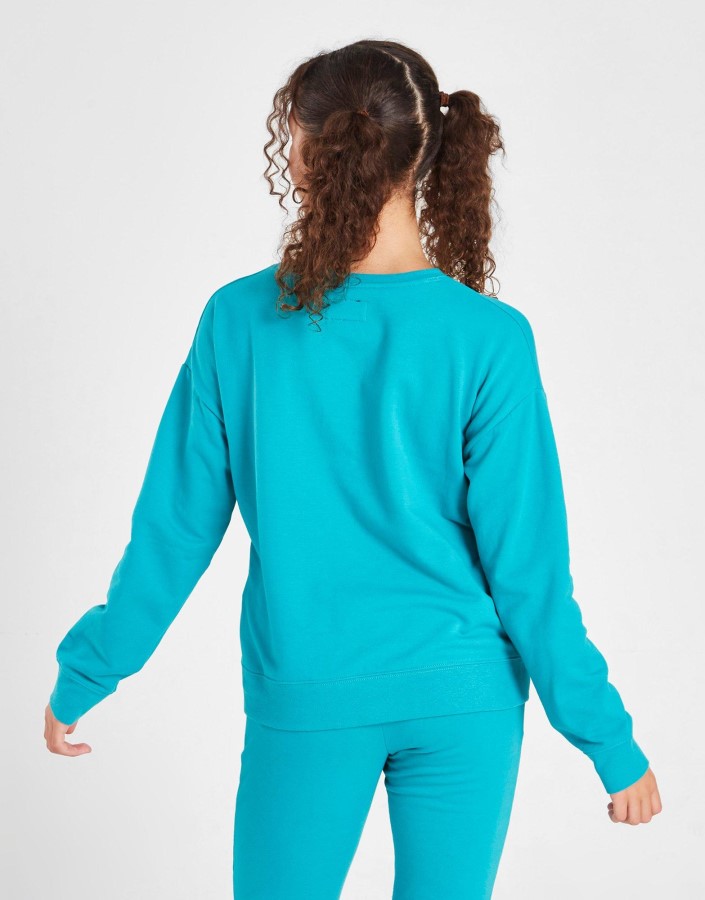 Jordan Majica Za Djevojčice Box Crew Junior Plava