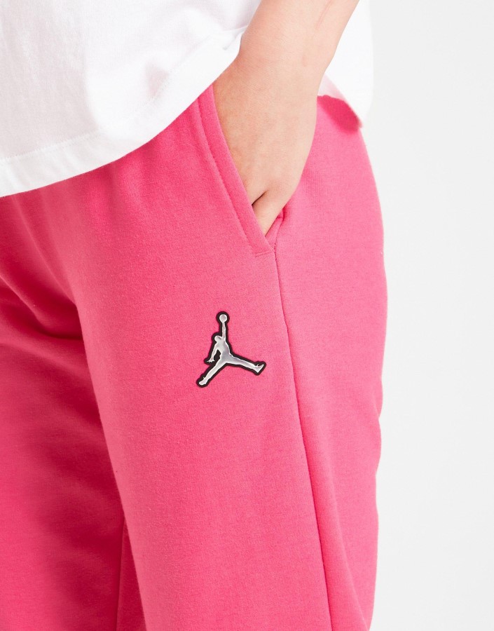 Jordan Djevojačke Esencijalne Svjetlucave Majice Za Trčanje S Logotipom Junior Ružičaste Boje