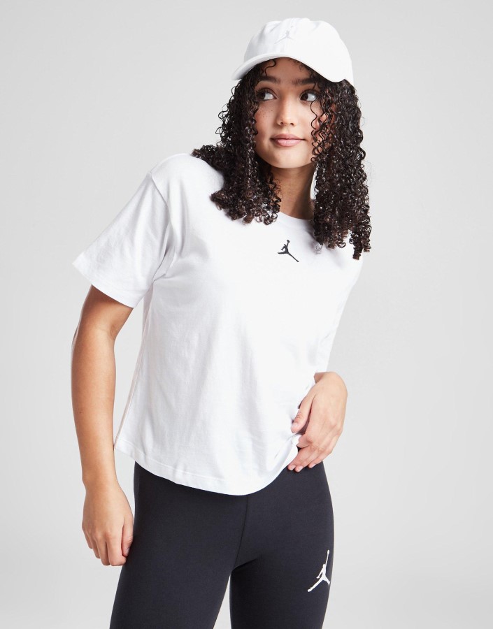 Jordan Majica Kratkih Rukava Za Djevojčice Junior Bijela