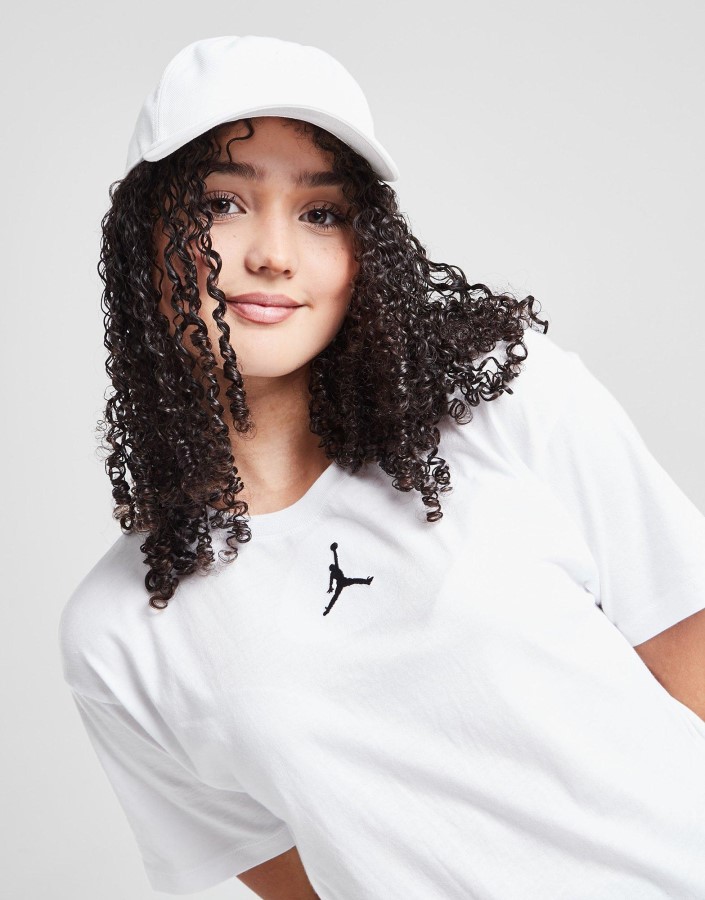 Jordan Majica Kratkih Rukava Za Djevojčice Junior Bijela