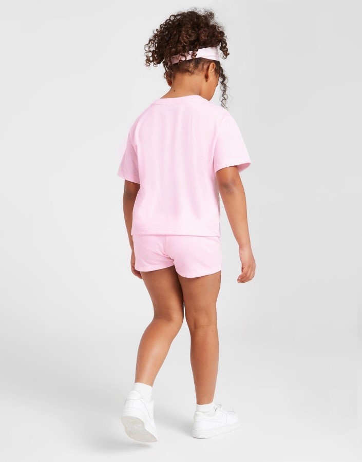 Jordan Dječji Komplet Majica/kratkih Hlača Za Djevojčice Ružičasta