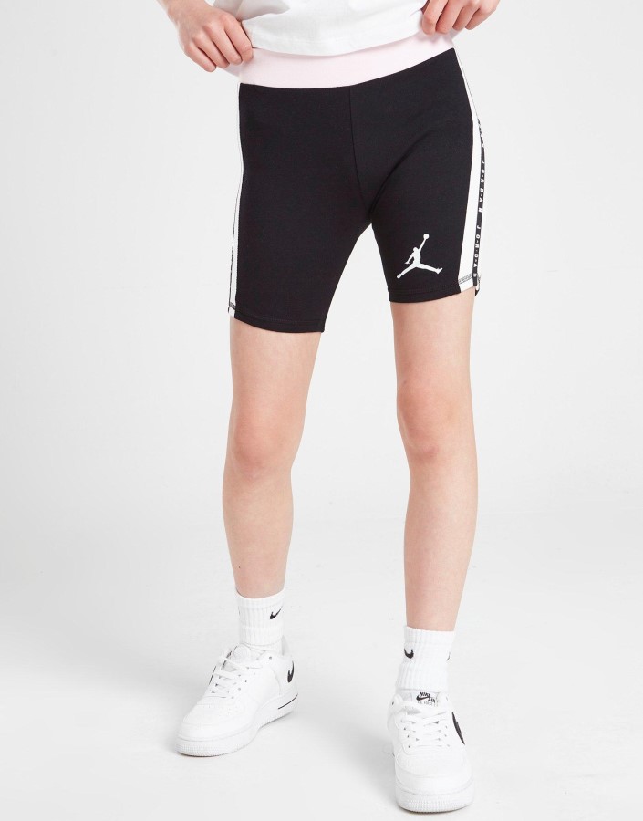 Jordan Vrpca Za Fitness Za Djevojke Grafičke Biciklističke Hlače Junior Crne