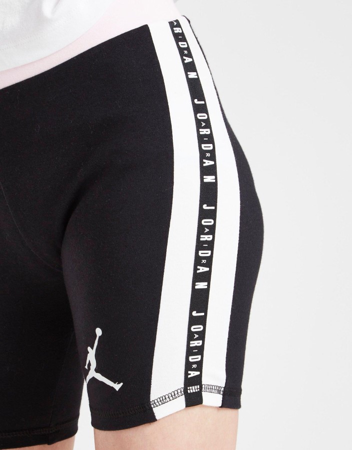 Jordan Vrpca Za Fitness Za Djevojke Grafičke Biciklističke Hlače Junior Crne