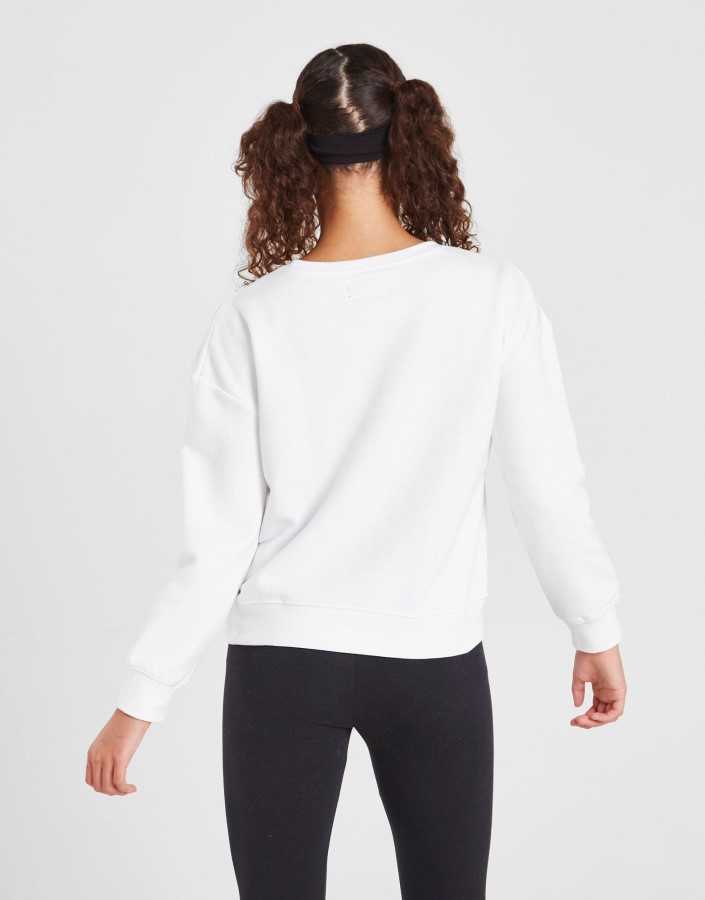 Jordan Majica Za Djevojčice Jumpman Shine Crew Junior Bijela